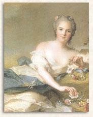 Jean Marc Nattier Anne Henriette of France represented as Flora oil painting image